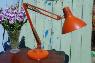 Vintage 1001 Luxo Lamp Architects Desk Lamp By Jacob Jacobsen,  Mid Century Chic