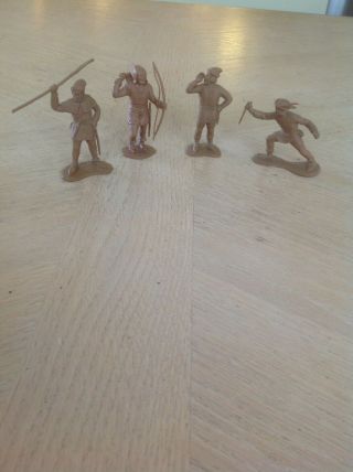 Vintage Marx Robin Hood Play set figures 60 mm - All 8 poses from the Castle 3