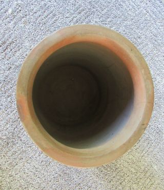 Antique Crock Cobalt Slip Decorated Stoneware Pottery,  1 - 1/2 Gallon,  11.  5 