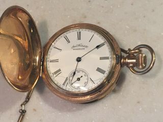 Vintage Gold Filled Waltham Pocket Watch And Chain
