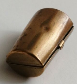 Rare Antique Telescopic Brass Cigarette Holder in Case for Chatelaine 8