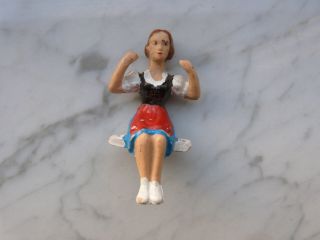 vintage and rare figure from wall clock girl on a swing 2