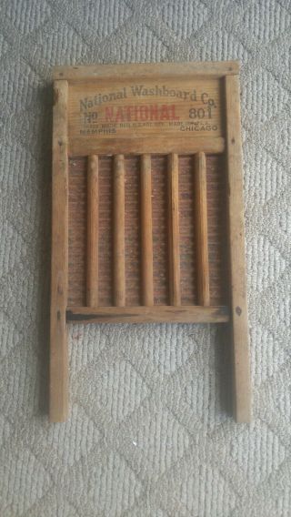 Vintage National Washboard.  No 801.  The Brass King