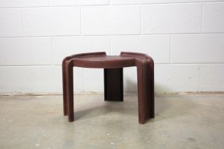 Giotto Stoppino For Kartell Brown Plastic Nesting Table Made In South Africa