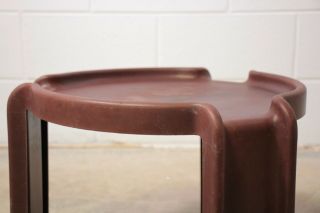 Giotto Stoppino for Kartell Brown Plastic Nesting table made in South Africa 5