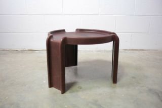 Giotto Stoppino for Kartell Brown Plastic Nesting table made in South Africa 6