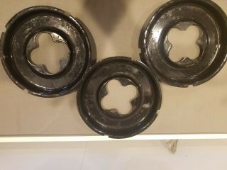 Chambers Stove Series C Set Of 3 Vintage Drip Pans Bowls C5