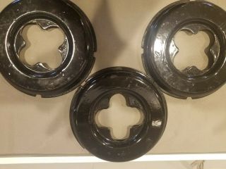 Chambers Stove series C set of 3 Vintage drip pans bowls C5 5