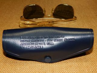 vintage 1970 ' s US PILOT aviator AO American Optical sunglasses 5 1/2 2 8