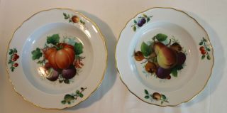 Pair Meissen Fruit Soup Bowls 19th Century