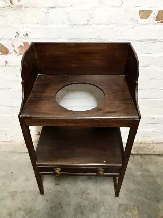 ANTIQUE GEORGIAN 18th 19th CENTURY FLAME MAHOGANY WASH STAND TABLE 2