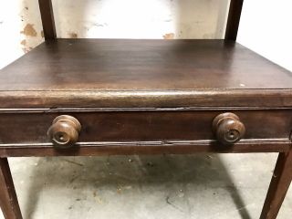 ANTIQUE GEORGIAN 18th 19th CENTURY FLAME MAHOGANY WASH STAND TABLE 4