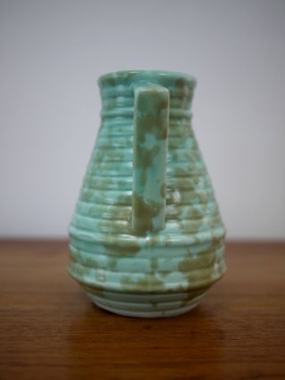 Vintage Mid Century Art Deco Green Vase Ornament 4