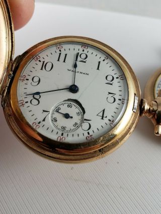 Antique Miniature Gold Filled Pocket Watches - Elgin / Waltham 2