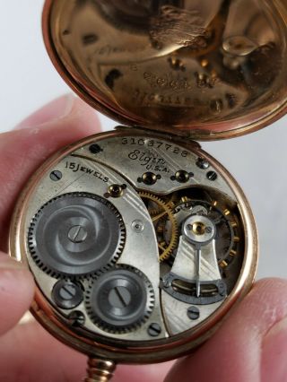 Antique Miniature Gold Filled Pocket Watches - Elgin / Waltham 7