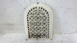 Antique Cast Iron Wall Arched Register Heat Hot Air Grate With Louvers