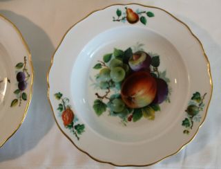 SET 4 MEISSEN FRUIT SOUP BOWLS 19TH CENTURY 4