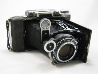 Old Rare Vintage Soviet Folding Photo Camera Ussr Moskva 2 (662)