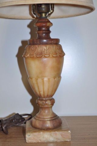 Vintage Antique Italian Alabaster Medium size Lamp 21 