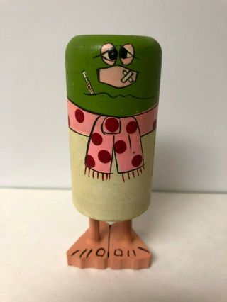 1960s - 70s Popsie Pride Creations Sick Flu Man " Your In Bed With The Wrong Thing "