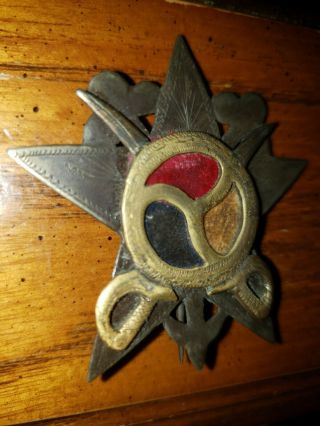 RARE LARGE CIVIL WAR 17 CORPS BADGE ISSUED 1ST THEN THE ARROW HQ DIVISION GOLD 3