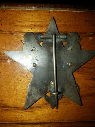 RARE LARGE CIVIL WAR 17 CORPS BADGE ISSUED 1ST THEN THE ARROW HQ DIVISION GOLD 5