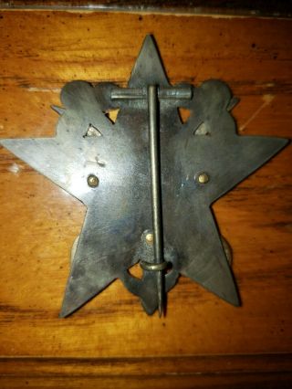 RARE LARGE CIVIL WAR 17 CORPS BADGE ISSUED 1ST THEN THE ARROW HQ DIVISION GOLD 6