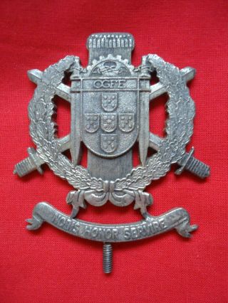 Portugal Portuguese Military Army Ogfe Plaque Car Grill Bronze Badge 93mm