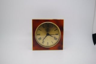 Universal Geneve Travel Alarm Clock.  Vintage.  Wind Up.  Very Heavy/solid