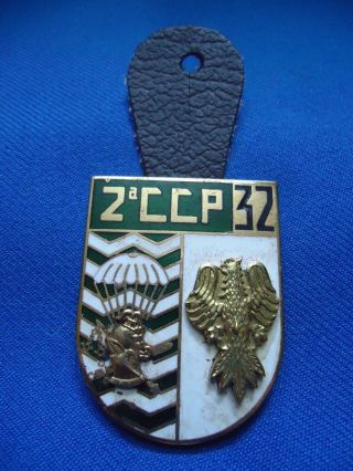 Portugal Africa War Paratroopers Parachute 2 Ccp 32 Badge 45mm