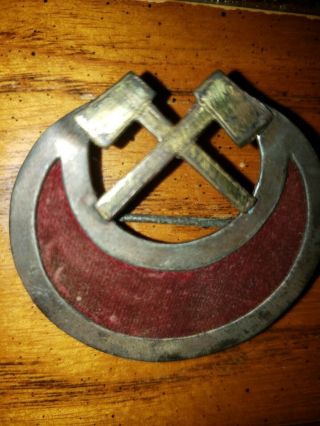 Rare Civil War 11th Corps Pioneer 1st Division Badge Crossed Axes