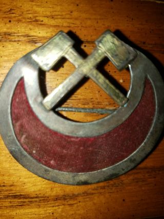 RARE CIVIL WAR 11TH CORPS PIONEER 1ST DIVISION BADGE CROSSED AXES 2