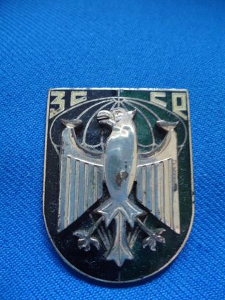 Portugal Africa War Paratroopers Parachute 3c Cr Badge 40mm