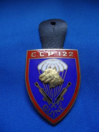 Portugal Africa War Paratroopers Parachute Ccp 122 Guinea Badge 51mm