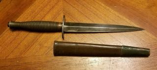 Wwii British Fairbairn Sykes P3 3rd Pattern Fs Fighting Knife Broad Arrow I