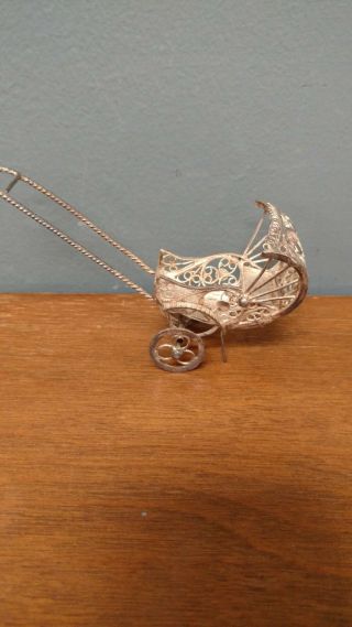 Very Small Vintage Baby Stroller