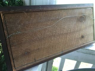 Antique Paper Punch Sampler “WHAT IS A HOME WITHOUT A WIFE” Walnut Frame 6