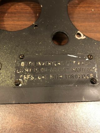 Vintage WW2 Bomber Cockpit Instrument Panel 2