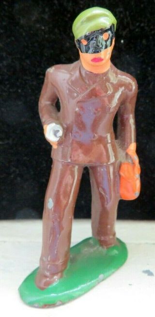 Vintage Barclay Lead Toy Figure Rare Burglar B - 172