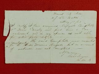 3rd Iowa Cavalry Document 1863