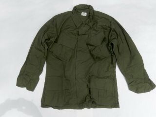 . Nos.  U.  S.  Military Vietnam Era Od Slant Jungle Bdu Fatigue Shirt Og - 107