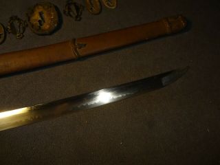 Japanese WWll Army officer ' s sword in mountings,  old family 7