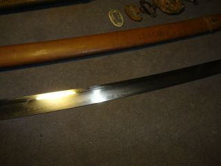Japanese WWll Army officer ' s sword in mountings,  old family 8