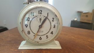 Vintage Ingraham Broadcast 8 - Day Alarm Clock