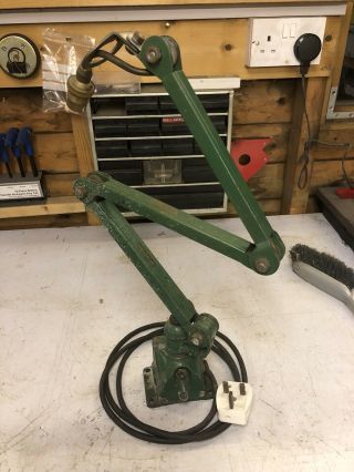 Vintage Industrial 3 Arm Anglepoise Factory Machinist Lamp