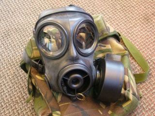 British Army Avon S10 Respirator,  Filter.  Size 2.  With Haversack