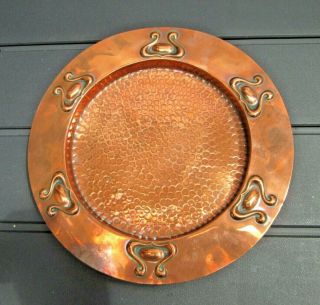 Beldray Hand Beaten Art And Crafts Copper Tray / Dish Design