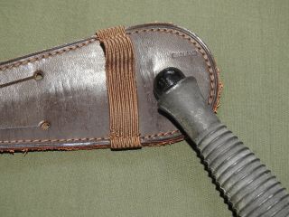 British WW2 COMMANDO FAIRBAIRN - SYKES FIGHTING KNIFE W/ SCABBARD Vtg Dagger RARE 10