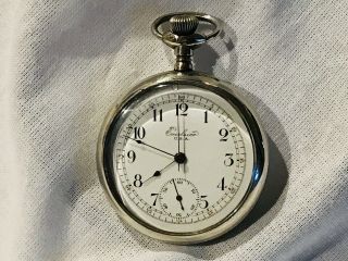 York Standard Excelsior Chronograph Pocket Watch 16s 15j