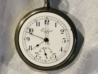 YORK STANDARD EXCELSIOR CHRONOGRAPH POCKET WATCH 16S 15J 3